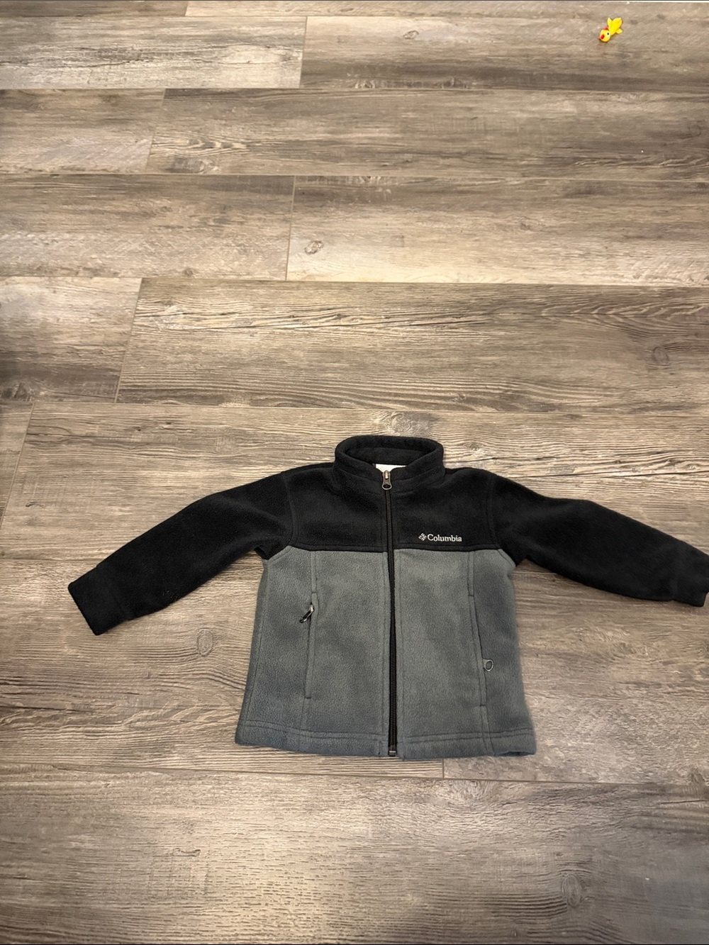 Columbia Kids Black & Gray Full-Zip Fleece Jacket